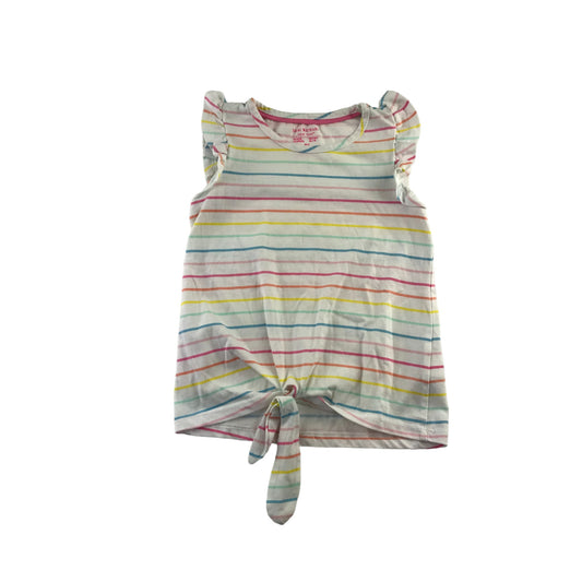 Isaac Mizrahi tank top 5-6 years white and multicoloured stripy