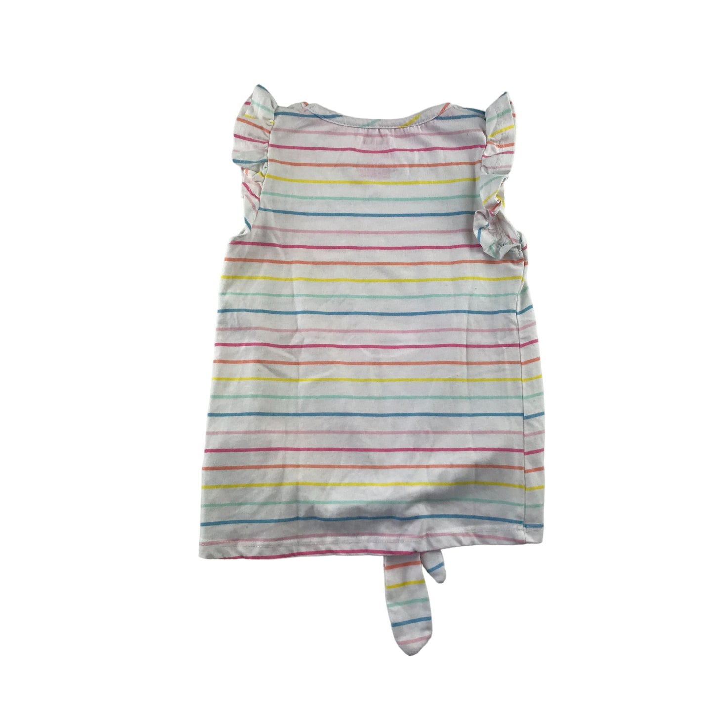 Isaac Mizrahi tank top 5-6 years white and multicoloured stripy