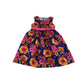 American Princess dress 4-5 years navy orange and pink floral flared