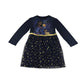 George dress 5-6 years navy Disney wish print design with star glittery tulle skirt