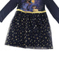 George dress 5-6 years navy Disney wish print design with star glittery tulle skirt