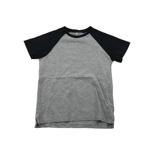 Next Grey and Black T-shirt Age 9