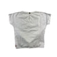 Fatface t-shirt 5-6 years white plain knot detail short sleeve cotton