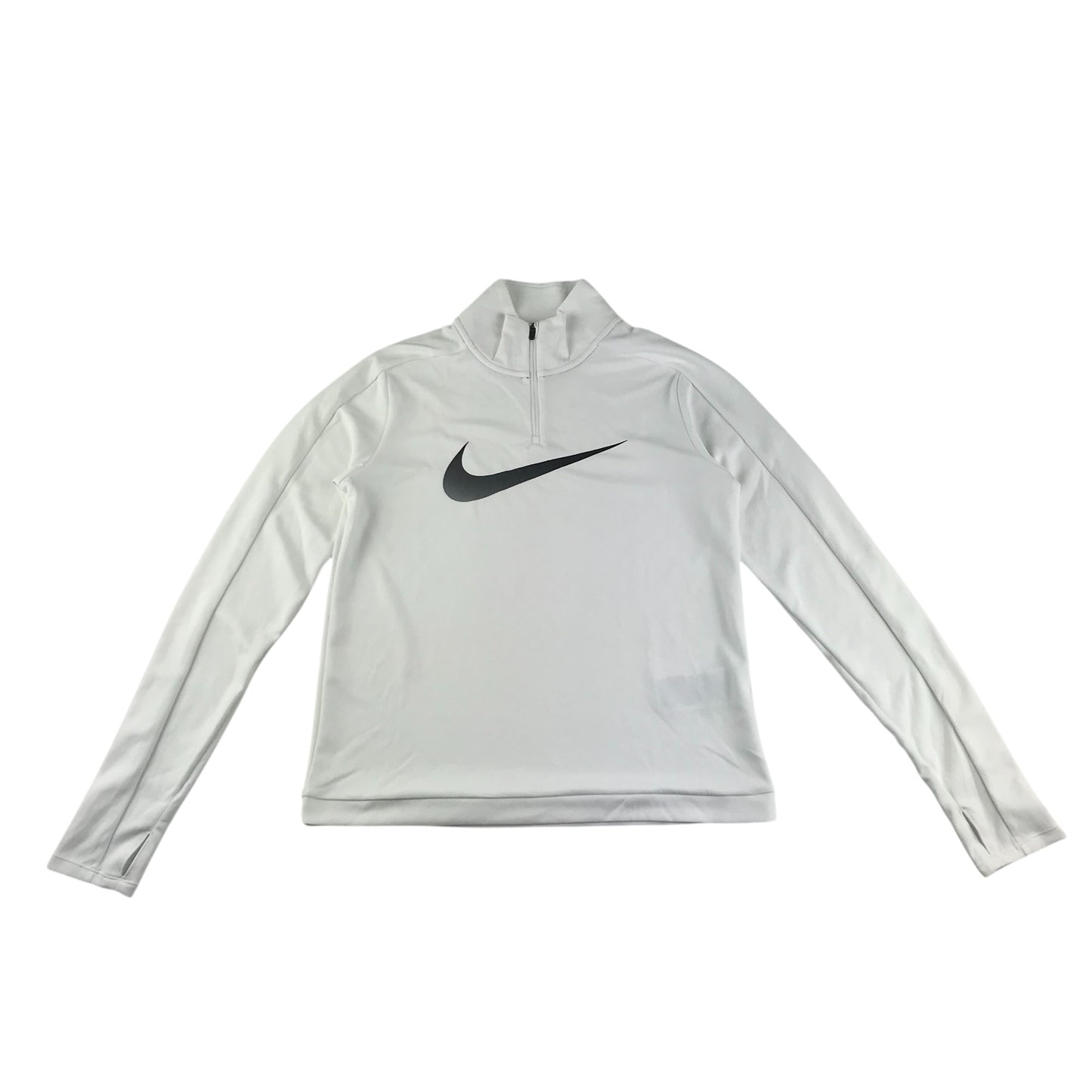 Nike thermal layer top adult size S white long sleeve mock neck