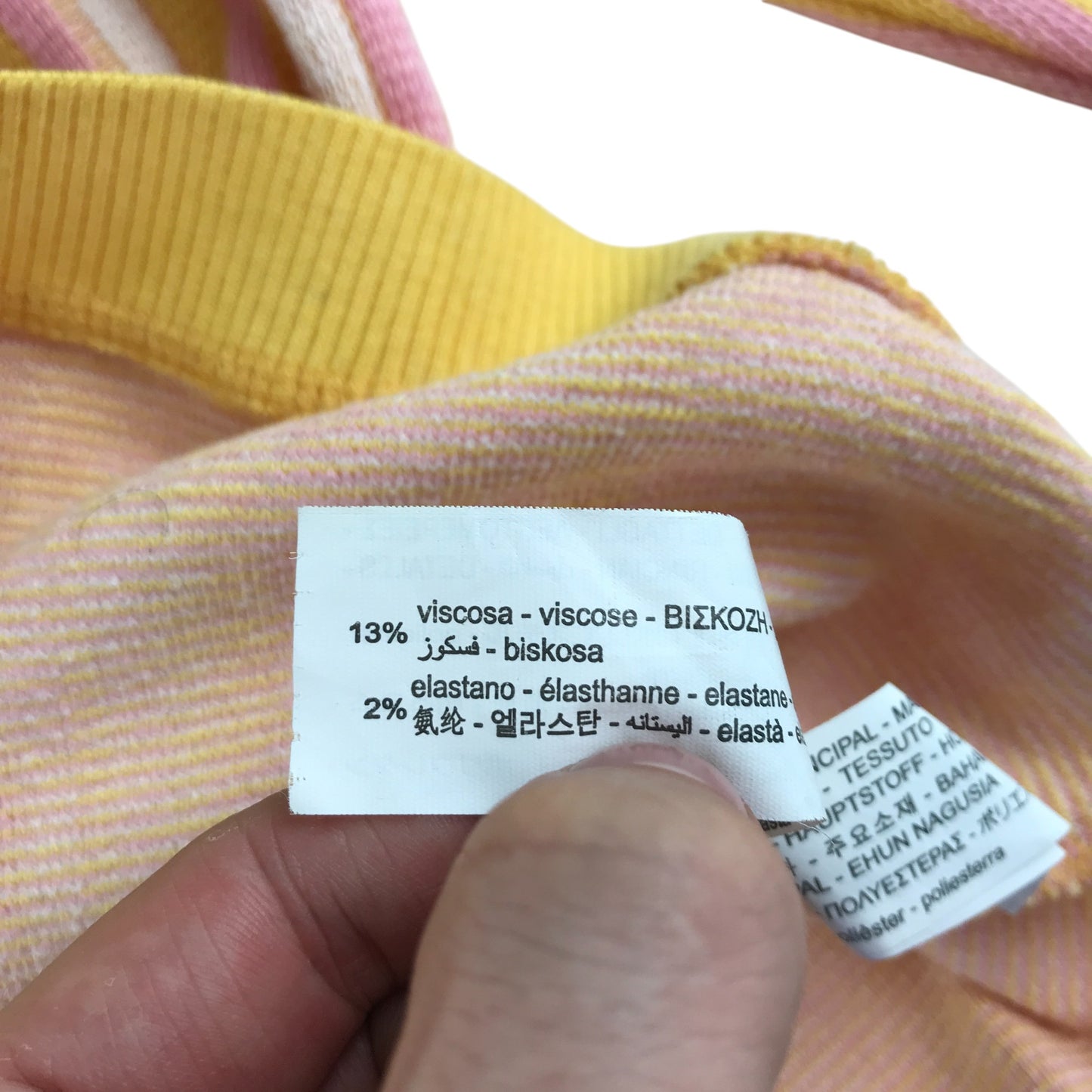 Zara cardigan women's size S pink and yellow stripy button up with collars