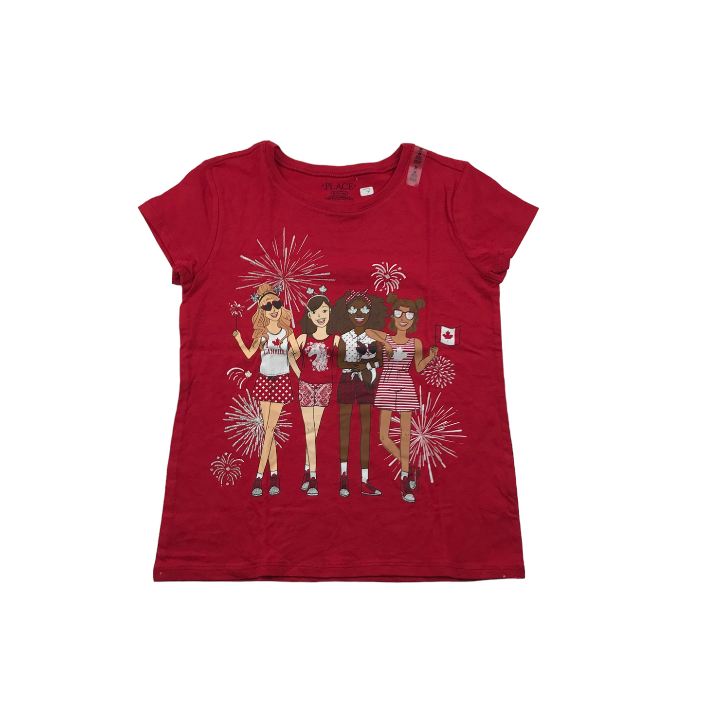 Place Red Cool Girls T-shirt Age 7