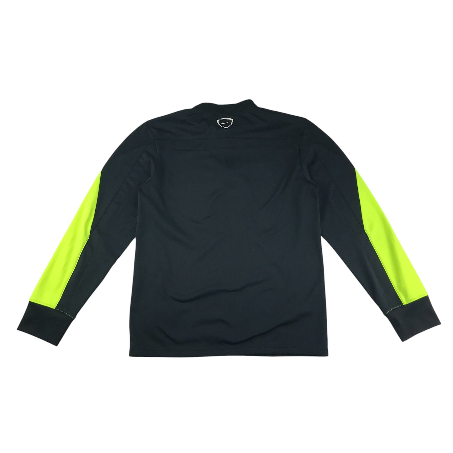 Nike sweatshirt adult size S black and neon panelled long sleeve