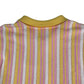 Zara cardigan women's size S pink and yellow stripy button up with collars