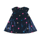 John Lewis dress 6-7 years navy blue A-line sequin polka dot