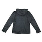 Next fleece hoodie women size UK 10 grey full zipper panelled front