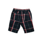 Tu Navy Blue and Red Checked Cotton Shorts Age 7