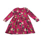 Nutmeg dress 5-6 years bright pink Bluey Halloween pattern cotton