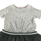 Monsoon dress 9-10 years grey sequin top detailing and tulle skirt sequin horse design
