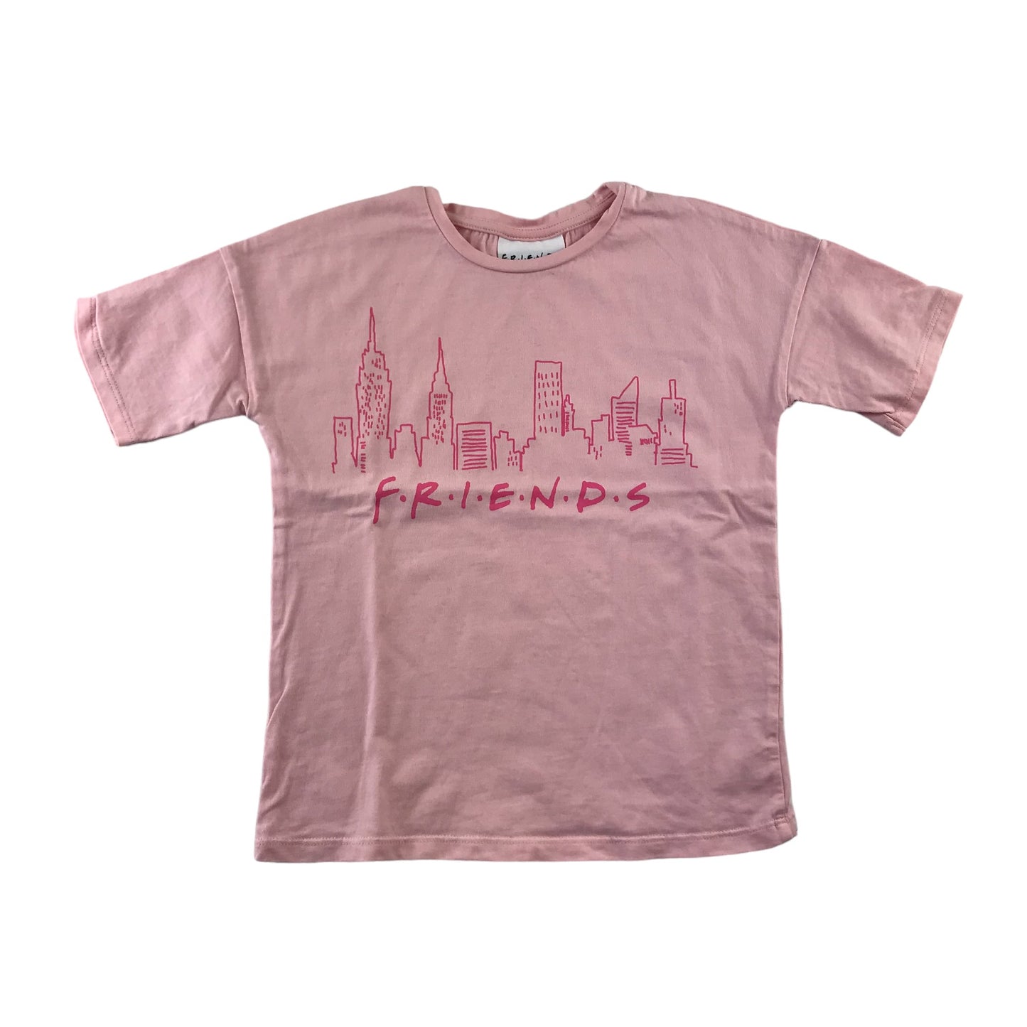 George t-shirt 5-6 years pink FRIENDS print short sleeve cotton