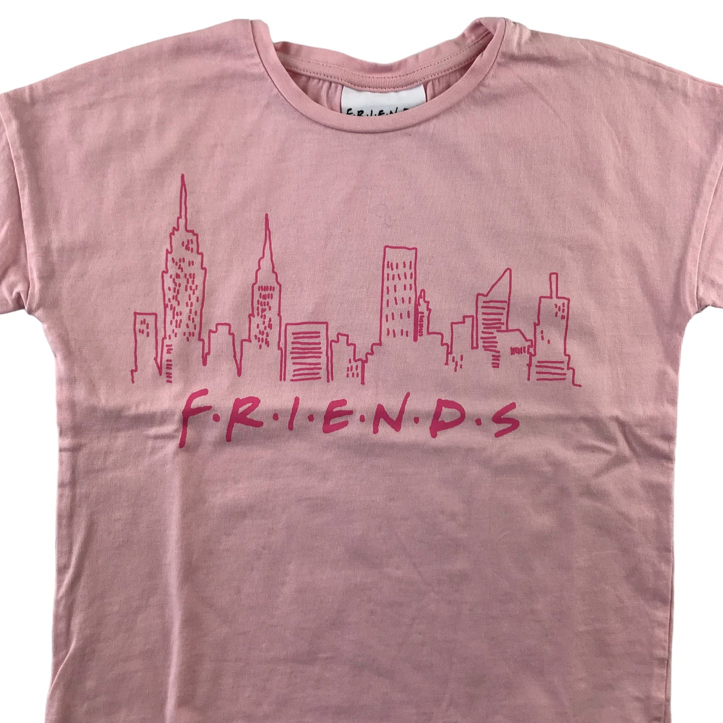 George t-shirt 5-6 years pink FRIENDS print short sleeve cotton