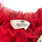 H&M dress 9-10 years red tone layered mesh dress
