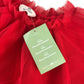 H&M dress 9-10 years red tone layered mesh dress