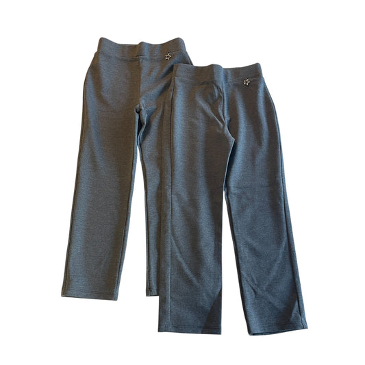 George school trousers 4-5 years grey girls jersey straight leg with star trinket