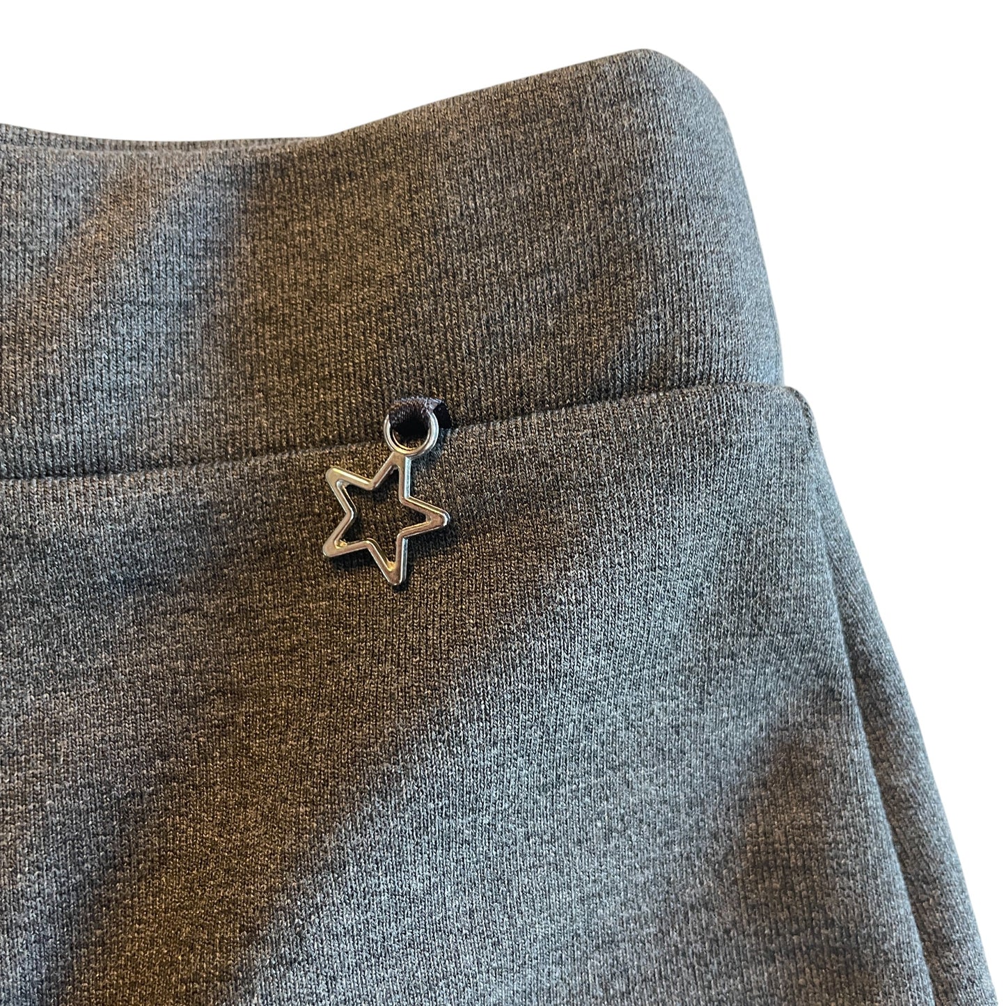 George school trousers 4-5 years grey girls jersey straight leg with star trinket