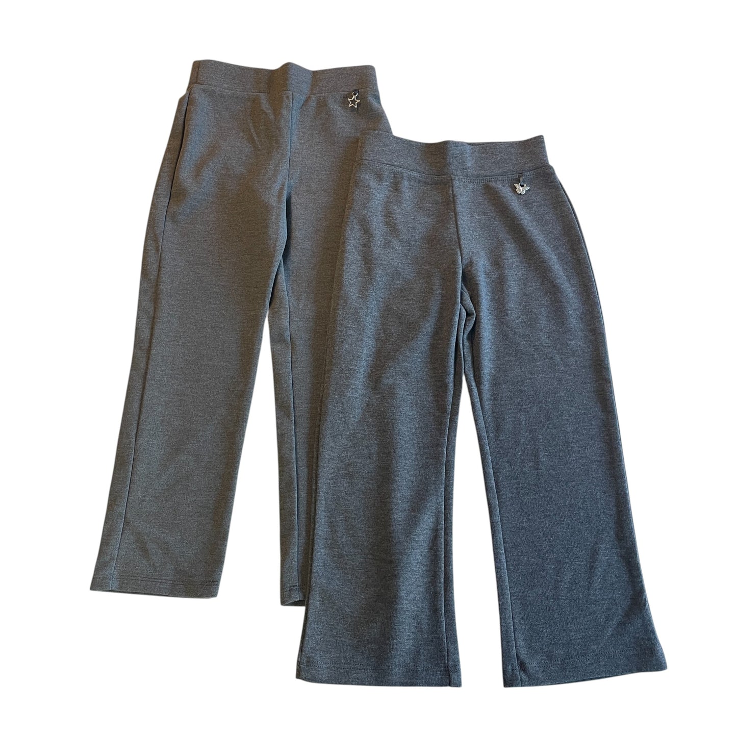George school trouser bundle 4-5 years grey girls jersey straight leg with trinket details
