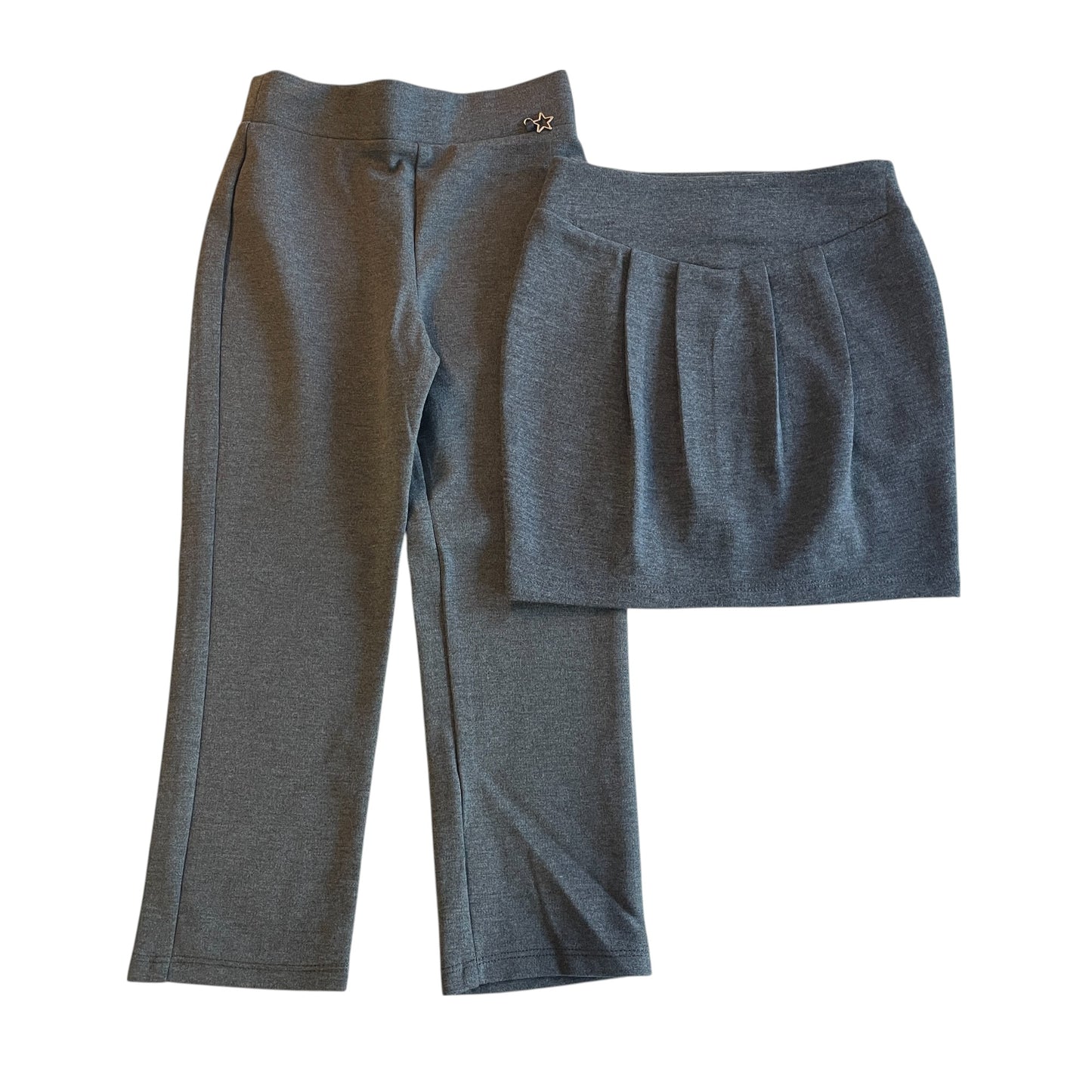 George school skirt and trouser bundle 3-4 years grey girls jersey