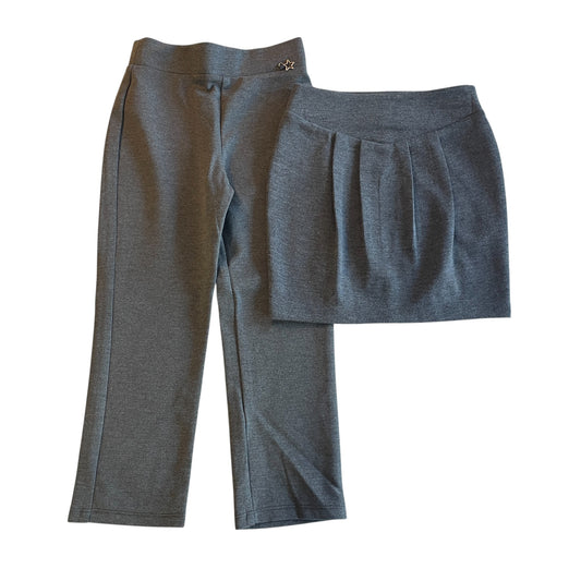 George school skirt and trouser bundle 3-4 years grey girls jersey