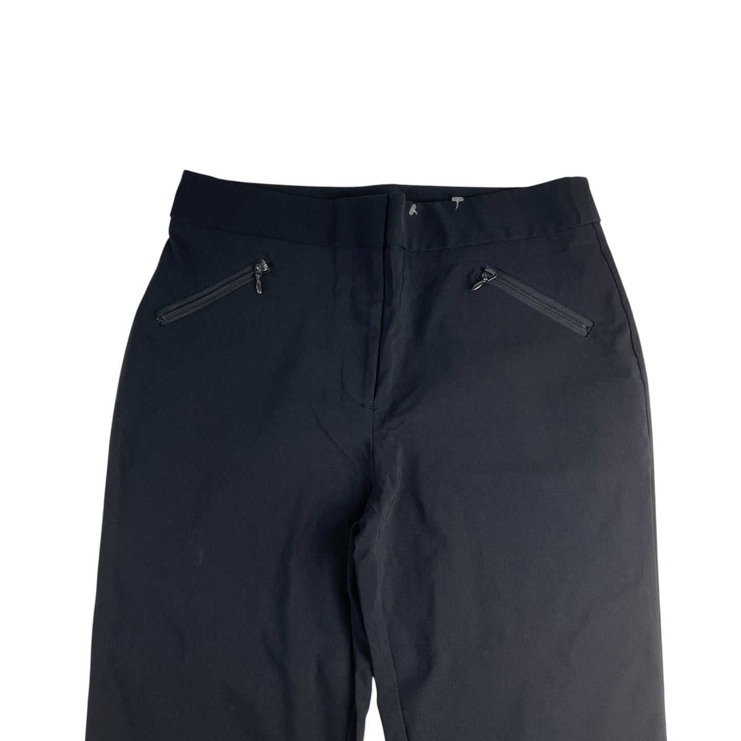 George girls school trouser 16-17 black stretchy slim legs stretchy