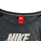 Nike t-shirt women's size M dark grey light 3/4 sleeve loose top