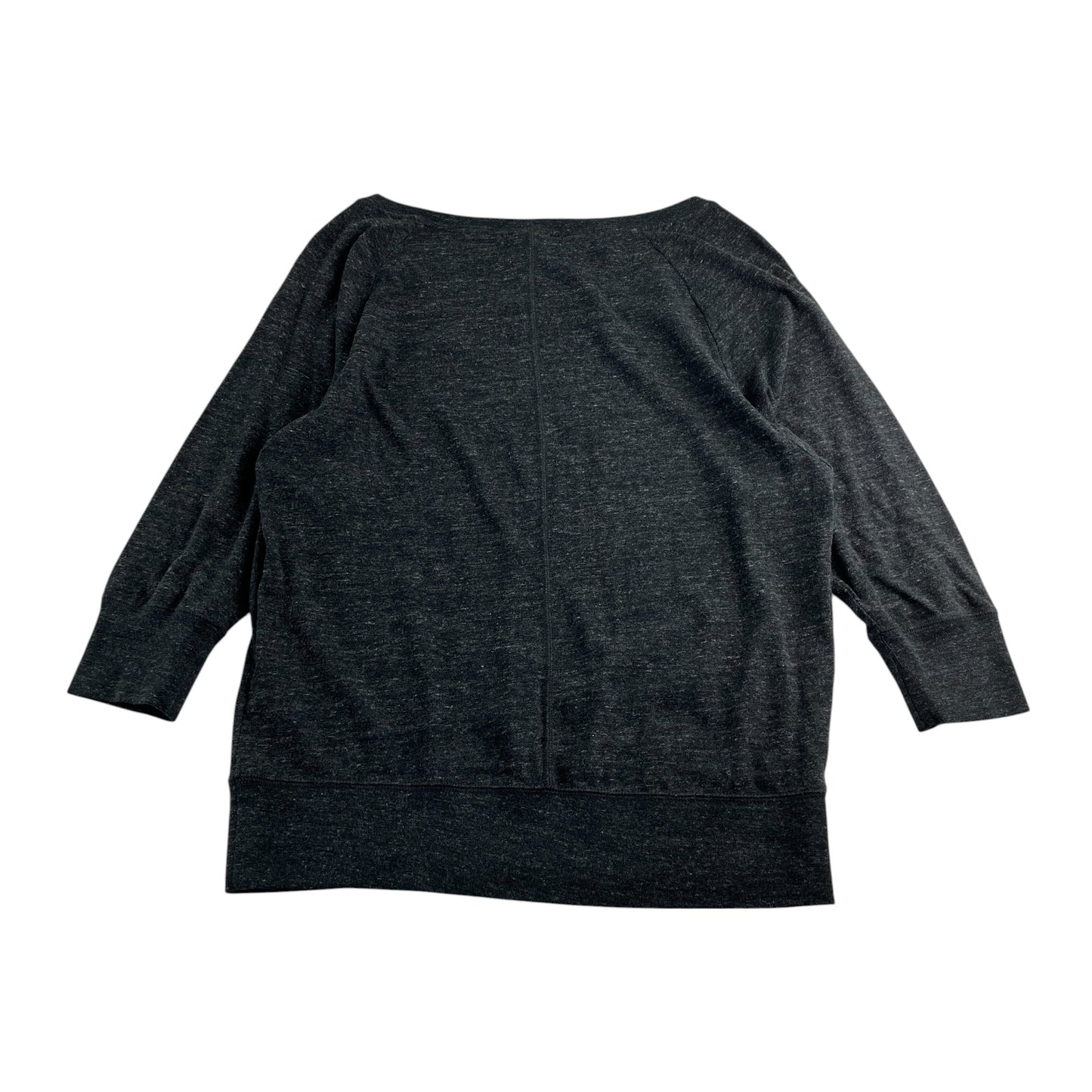 Nike t-shirt women's size M dark grey light 3/4 sleeve loose top