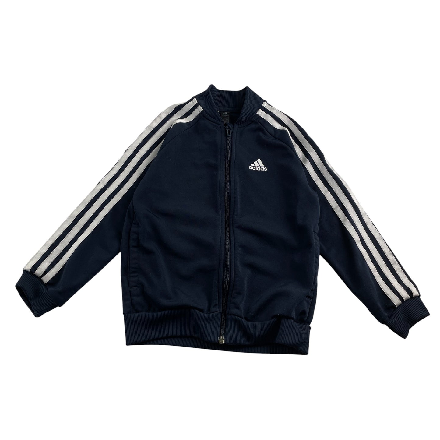 Adidas sweater 6-7 years navy blue full zipper tracksuit top