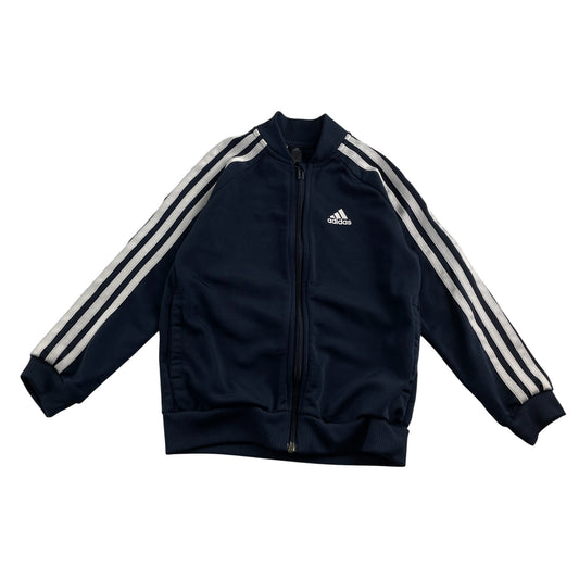 Adidas sweater 6-7 years navy blue full zipper tracksuit top