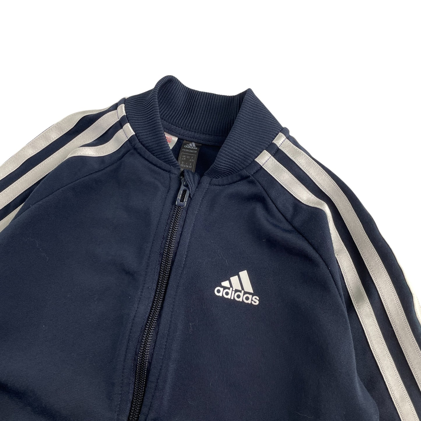 Adidas sweater 6-7 years navy blue full zipper tracksuit top