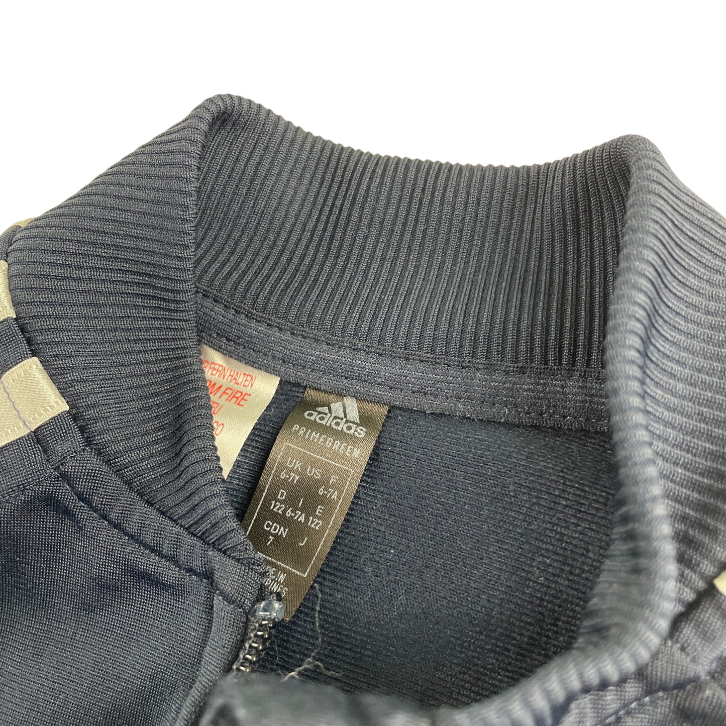 Adidas sweater 6-7 years navy blue full zipper tracksuit top