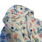 John Lewis Dressing Gown Age 7 White Floral Hooded