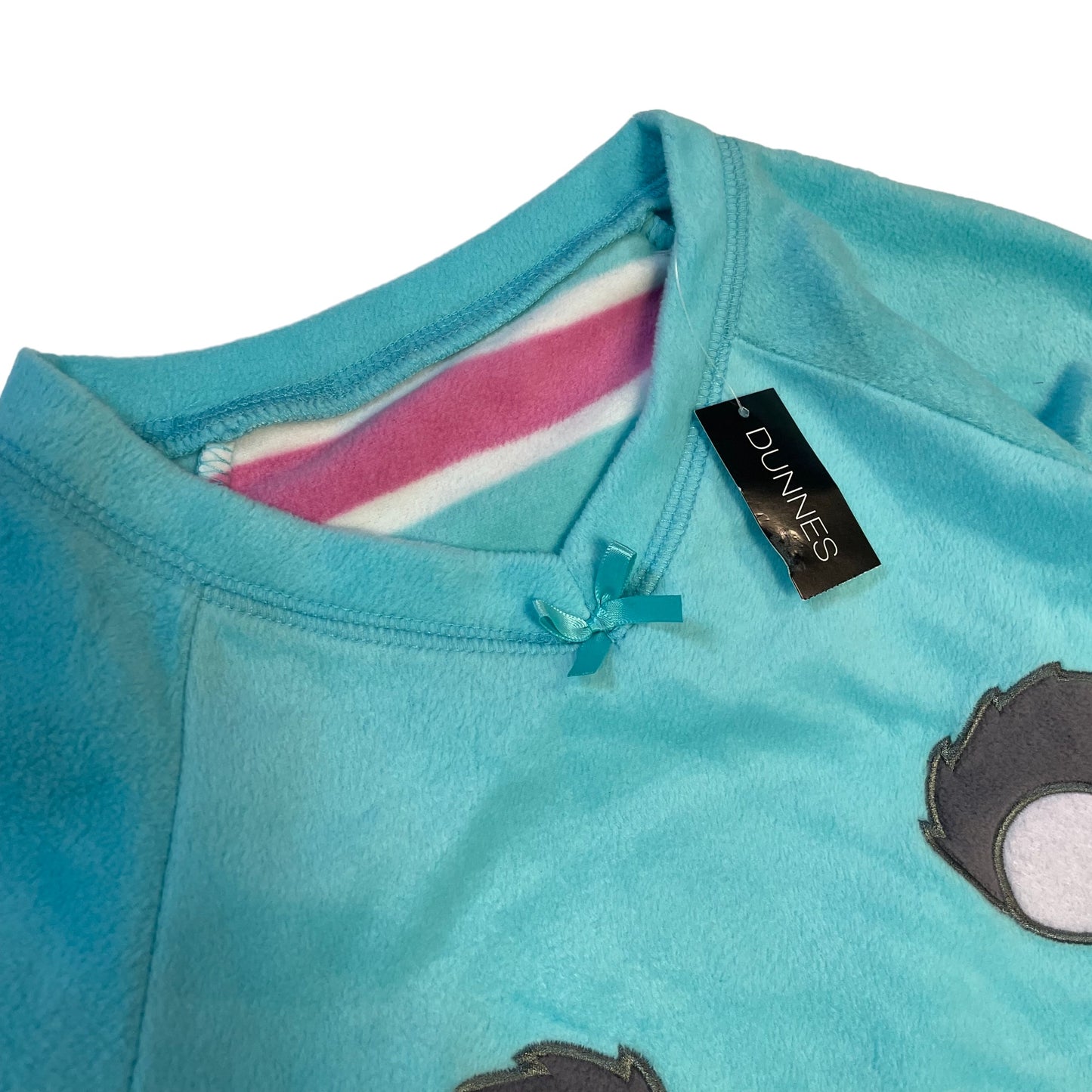 Dunnes Stores Pyjama Set Age 9 Blue and Pink Koala Bear Fleece Long Sleeve