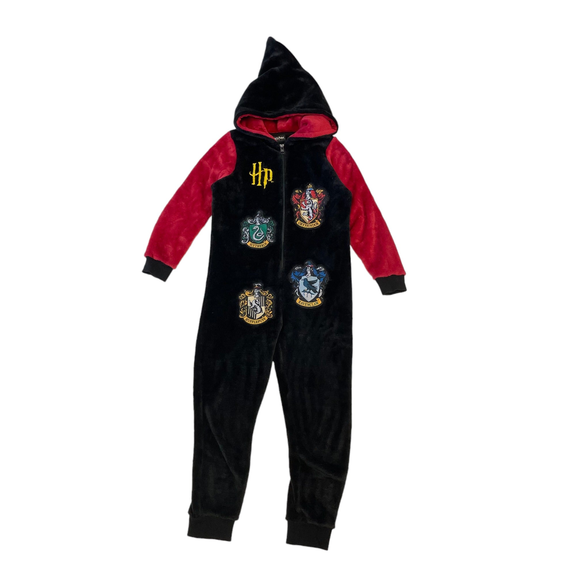 Matalan Onesie Age 8 Black and Burgundy Harry Potter Fluffy ApparelXchange CIC