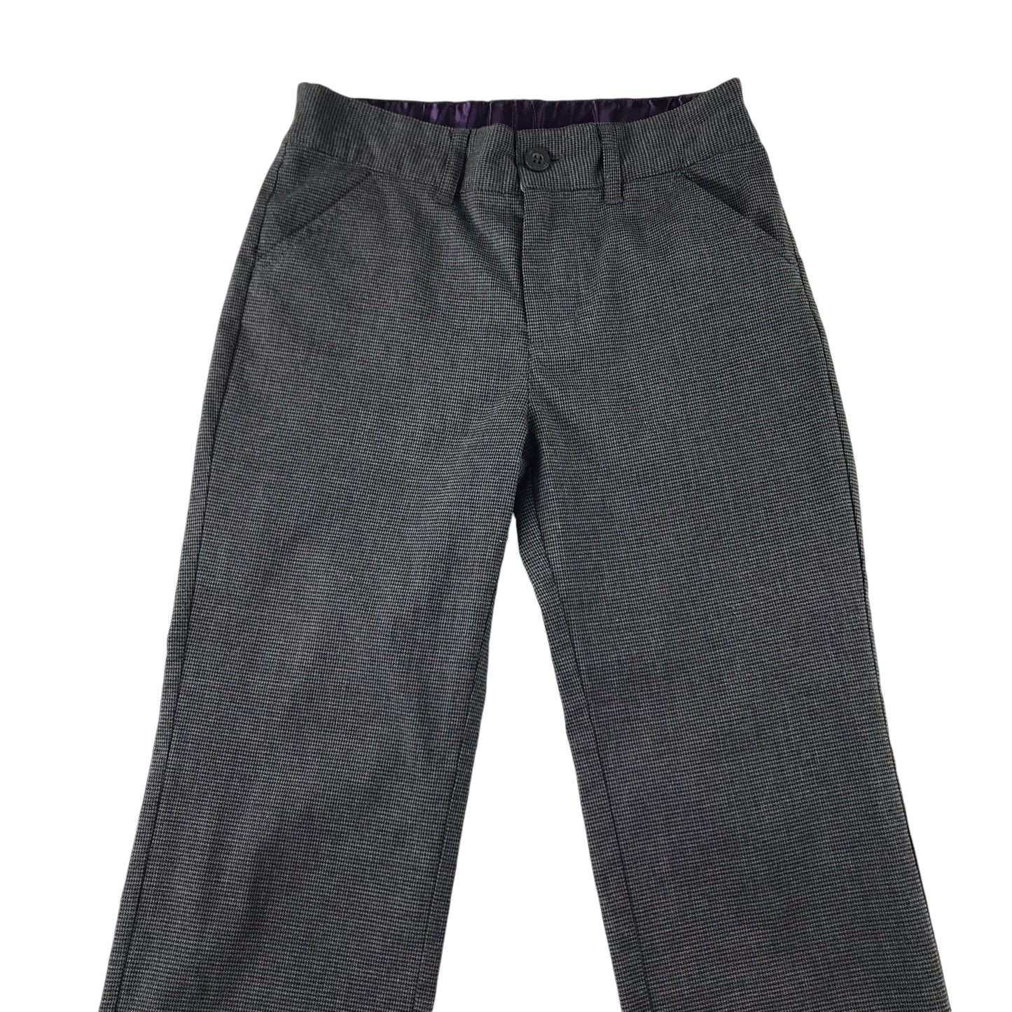 Monsoon Trousers 7-8 Years Grey Smart Formal Regular Fit