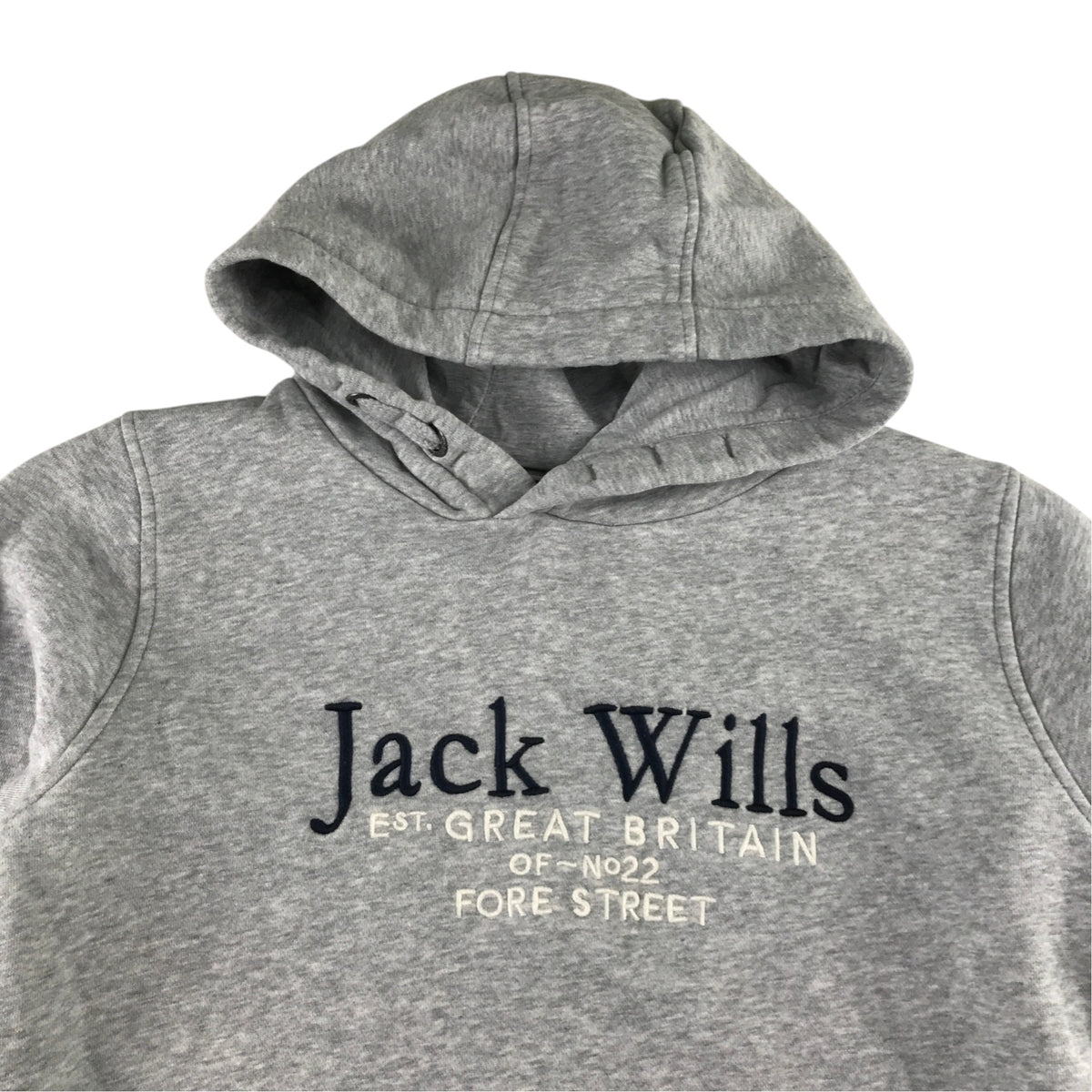 Jack Wills 10-11 years grey hoodie cotton polyester