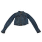 & Jacket UK 8 blue denim jacket cotton elastane