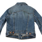 & Jacket UK 8 blue denim jacket cotton elastane