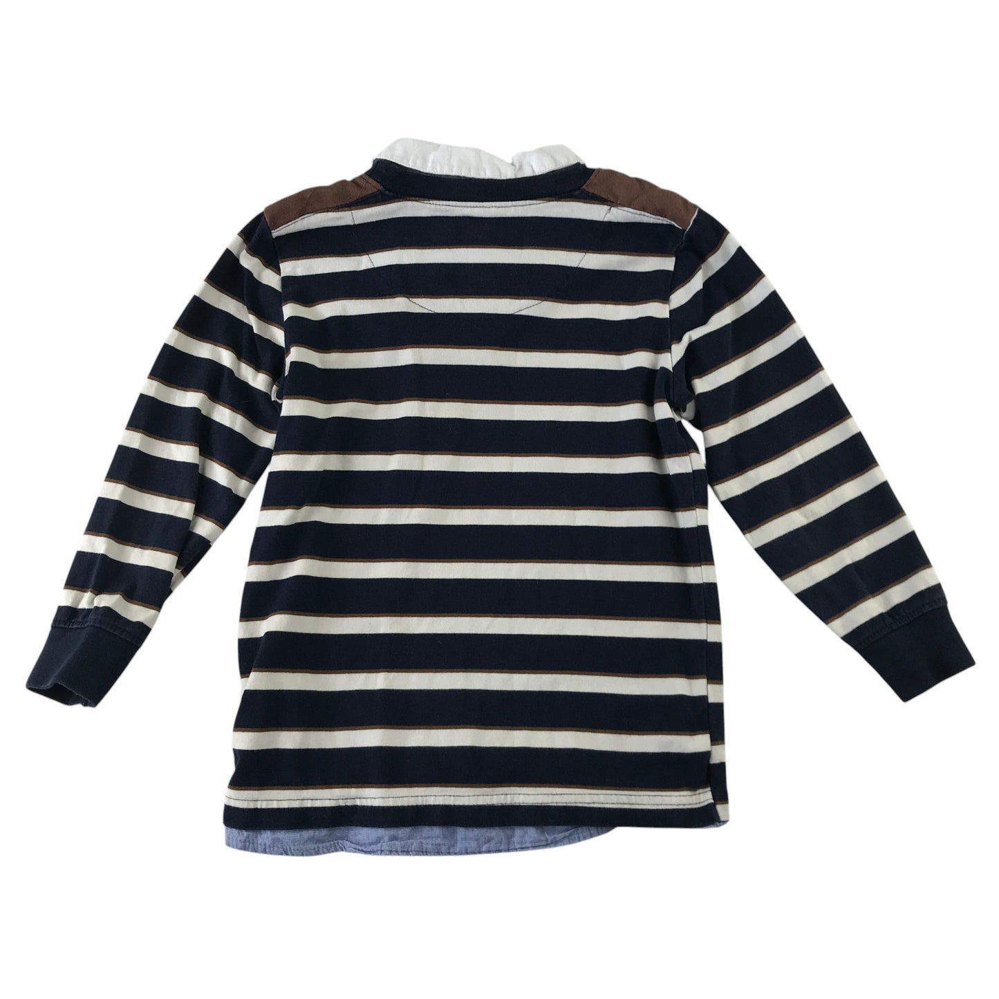 Jasper Conran 4-5 years navy stripy collared jersey cotton