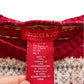 Jingles and Joy 5-6 years red knitted festive dress cotton mix