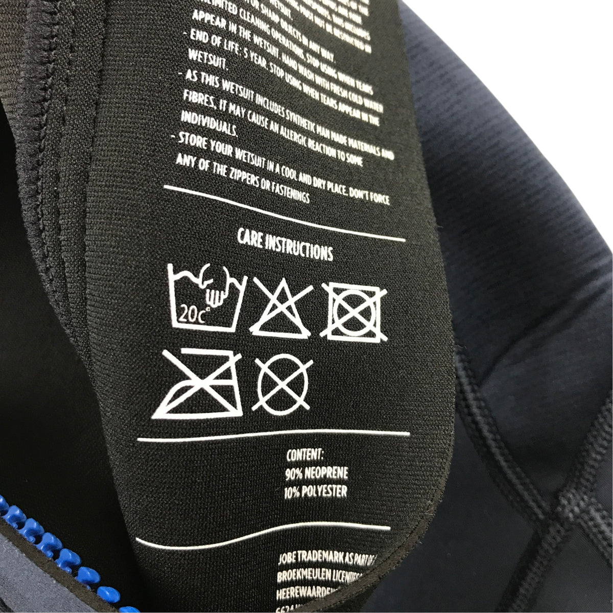 Jobe 5-6 years blue and black wetsuit neoprene polyester
