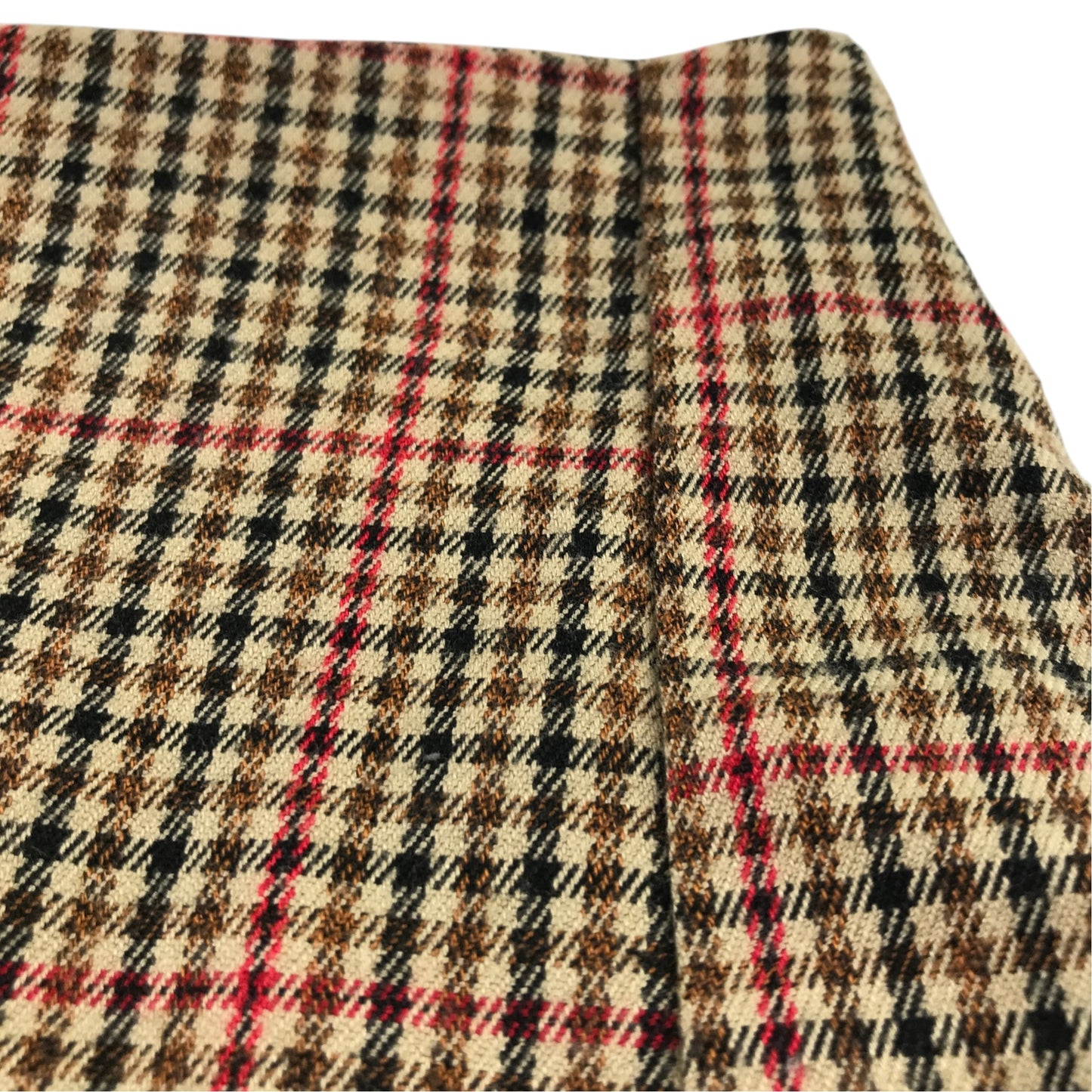 John Galt 10-11 years brown check skirt polyester viscose elastane
