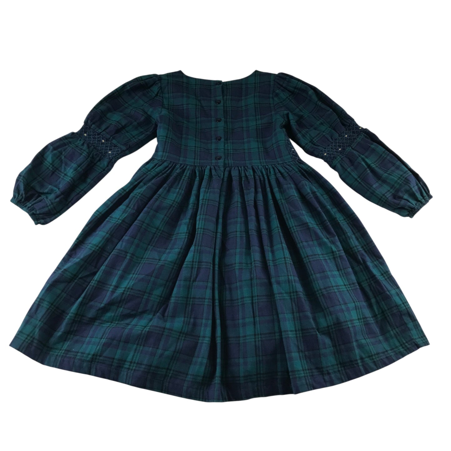 John Lewis 8 years blackwatch tartan check dress cotton