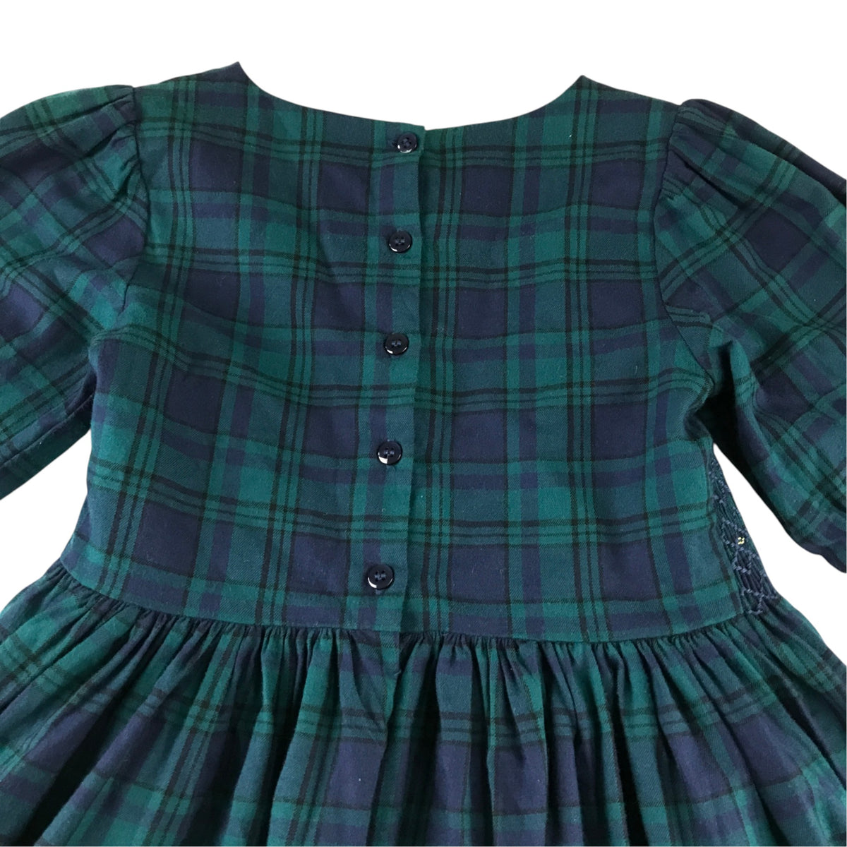 John Lewis 8 years blackwatch tartan check dress cotton