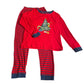 John Lewis 12-13 years red pyjama set Christmas dinosaur cotton