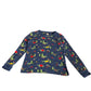John Lewis 13-14 years navy blue pyjama set Christmas dinosaur cotton
