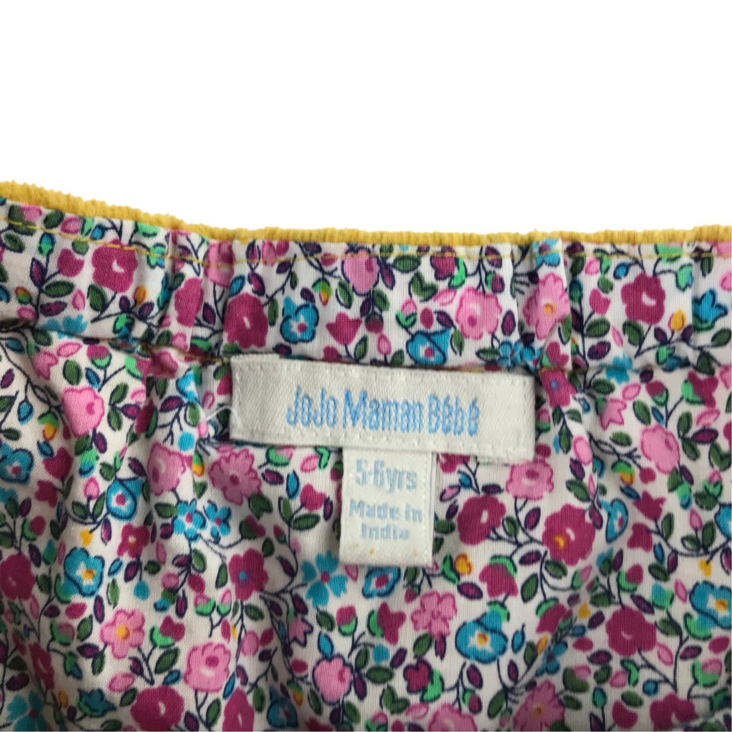 Jojo Maman Bebe 5-6 years mustard yellow skirt cotton