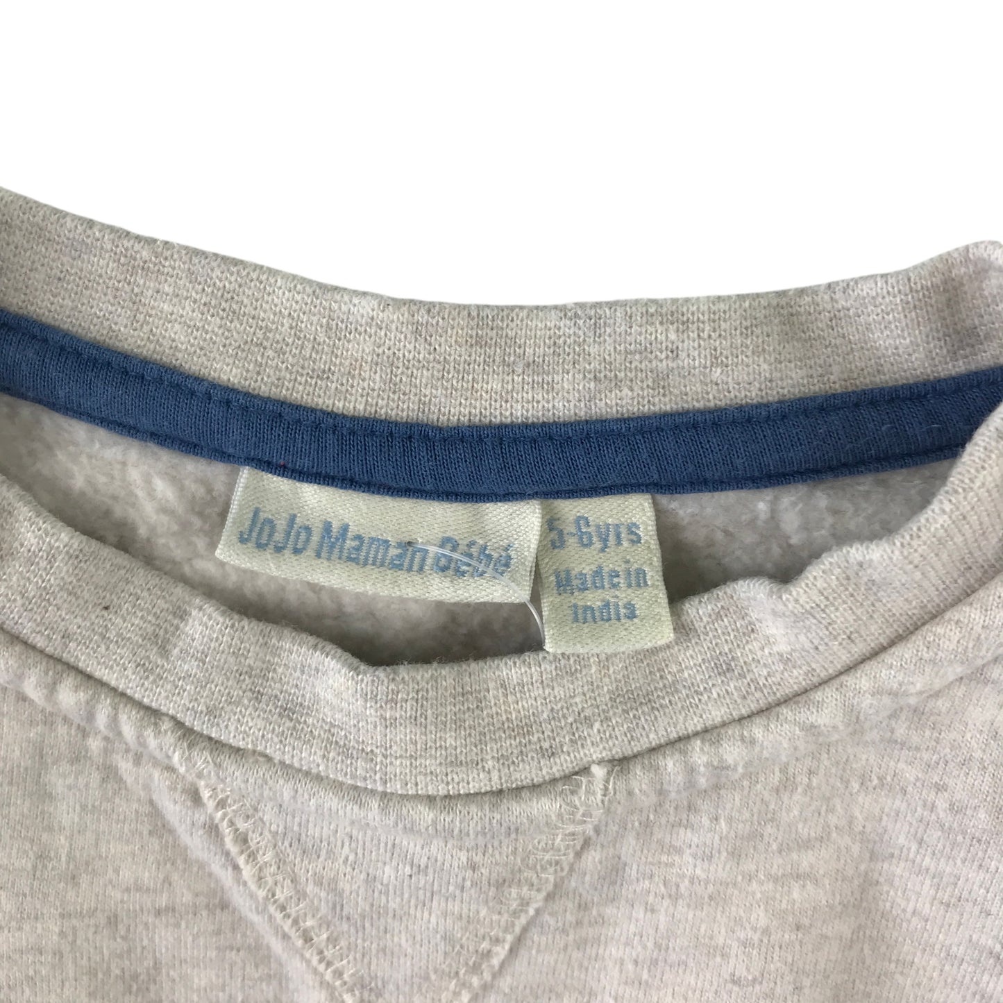 Jojo Maman Bebe 5-6 years grey sweater walrus cotton